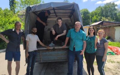 Чугуївський волонтерський штаб за два тижні роздав продуктові набори 300 родинам Чугуївського району